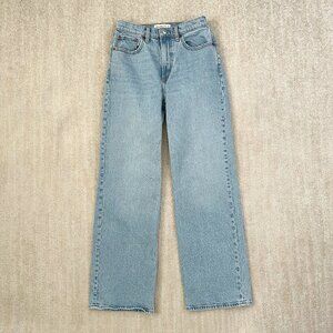 Abercrombie & Fitch High Rise 90s Relaxed Blue Jeans 26/2